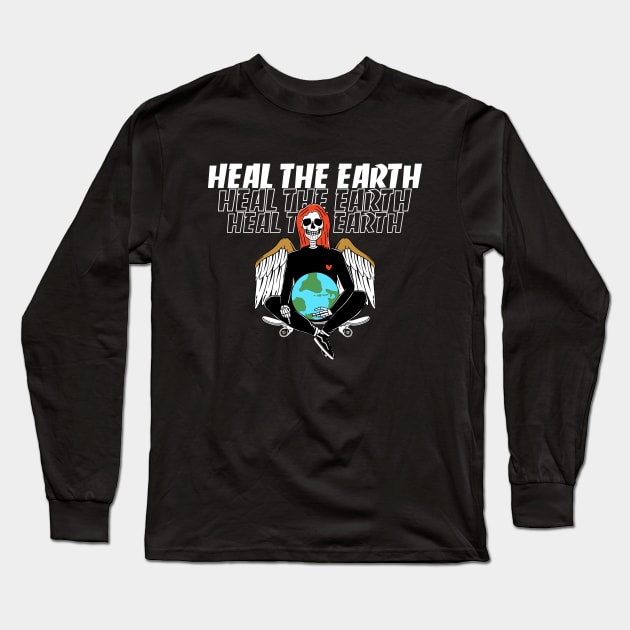 Heal the earth Long Sleeve T-Shirt by holeymoleymerch